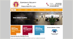 Desktop Screenshot of corporatesecurityfacilities.com.au
